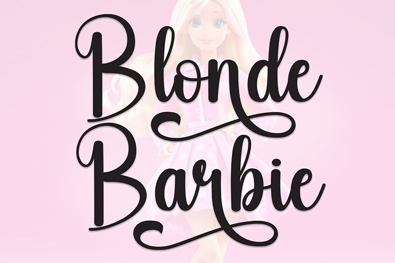 Blonde Barbie 字体