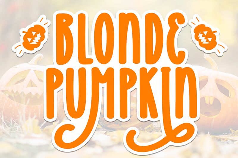Blonde Pumpkin الخط 