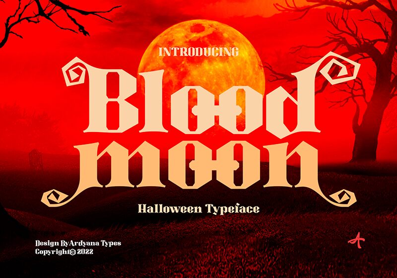 Blood Moon Schriftart