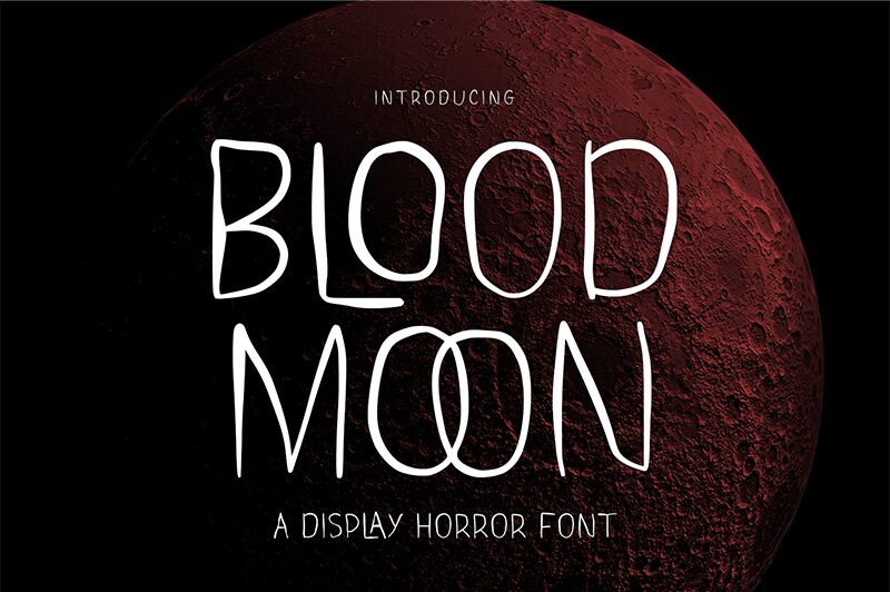 Blood Moon Schriftart