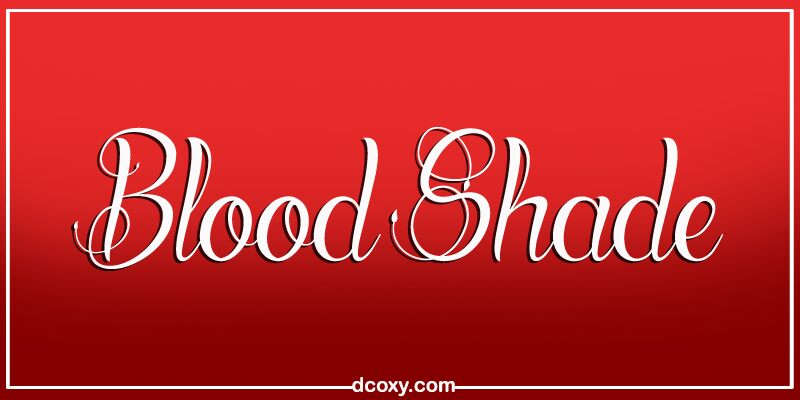 Blood Shade Schriftart