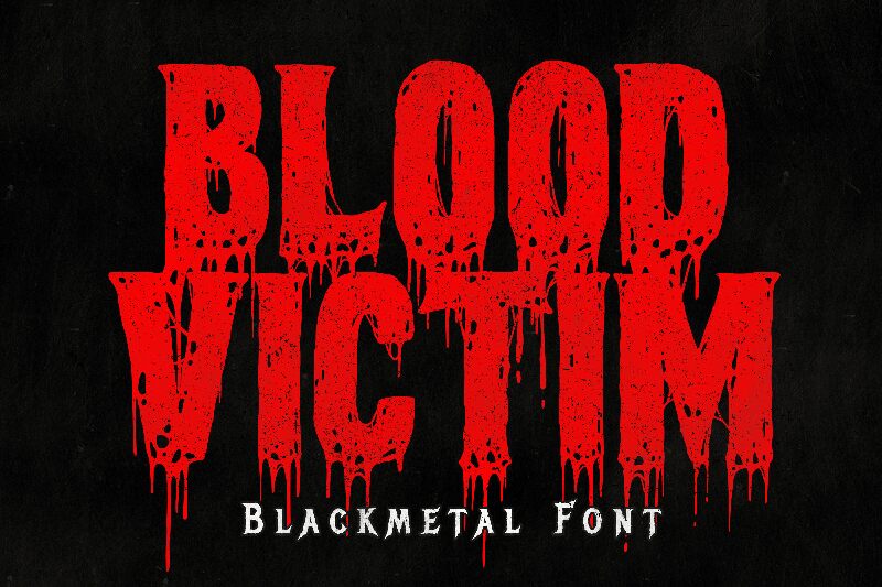 Blood Victim Zombie Font