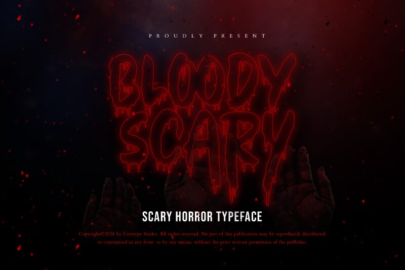 Bloody Scary Czcionka