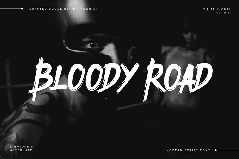 Bloody Road Czcionka