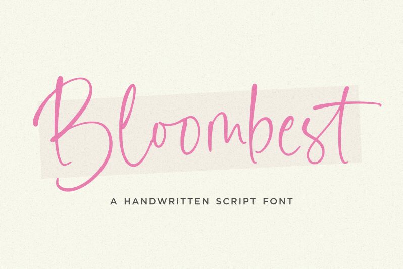 Bloombest Schriftart