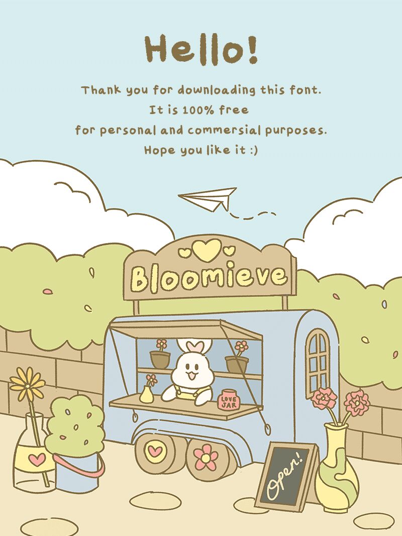 Bloomieve Шрифт