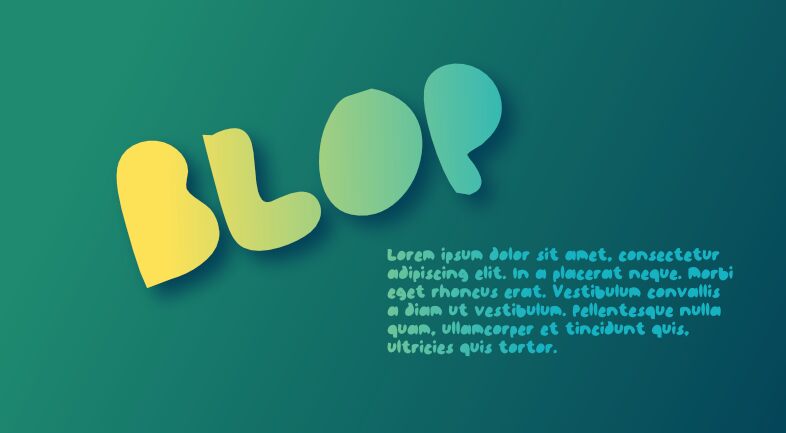 blopopo フォント