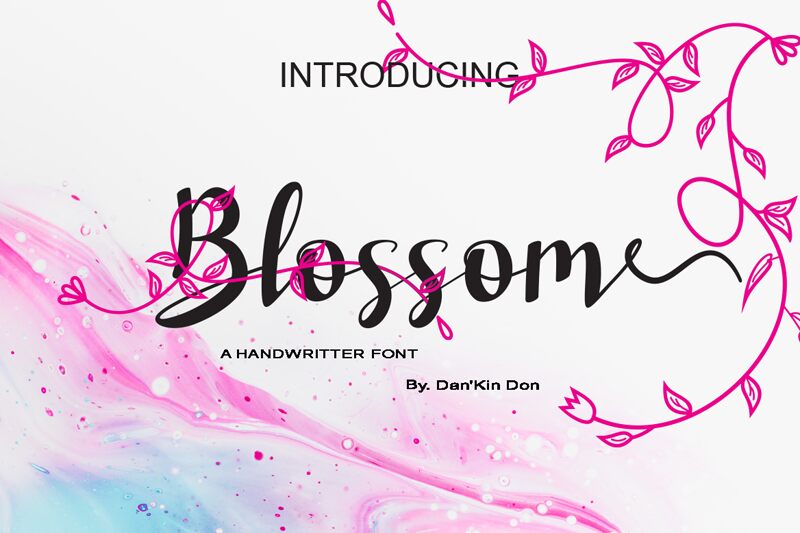 Blossom Schriftart