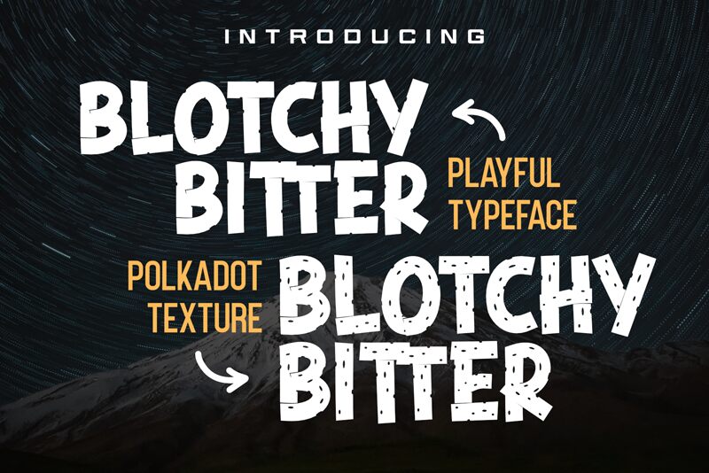 Blotchy Bitter Schriftart