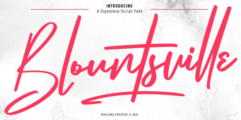 Blountsville Druh písma