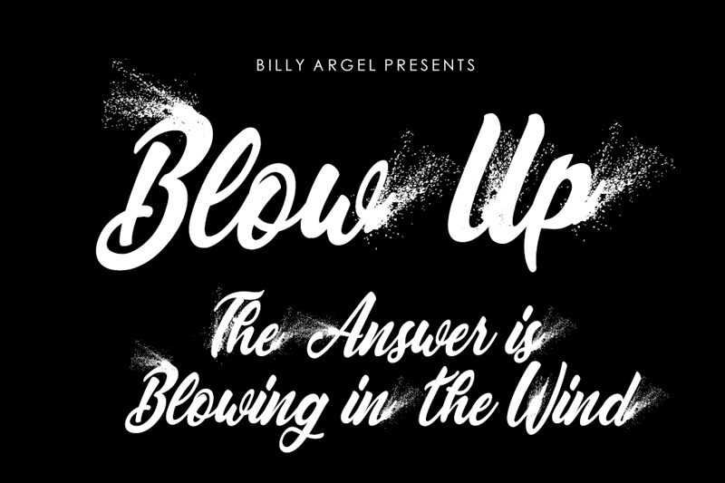 BLOWUP Schriftart