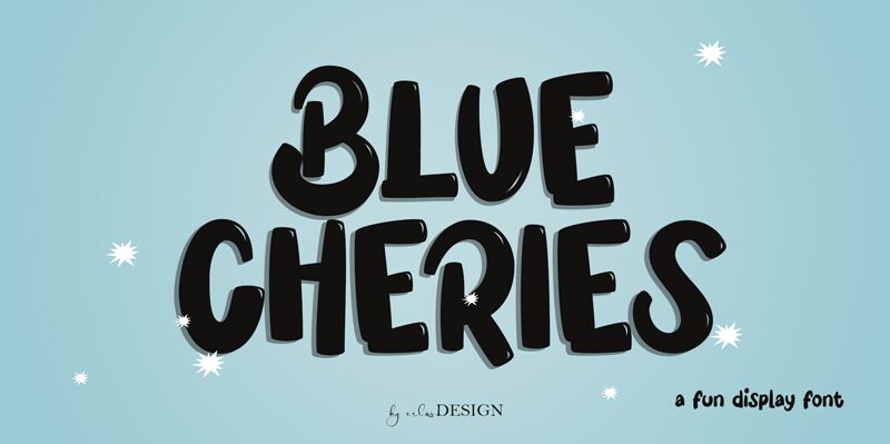 BLUE CHERIES Czcionka