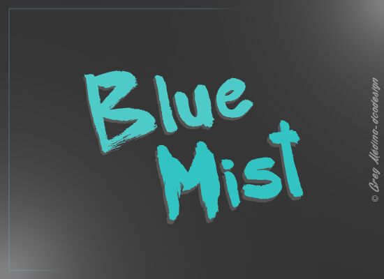 Blue Mist Czcionka
