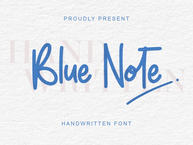 Blue Note Schriftart