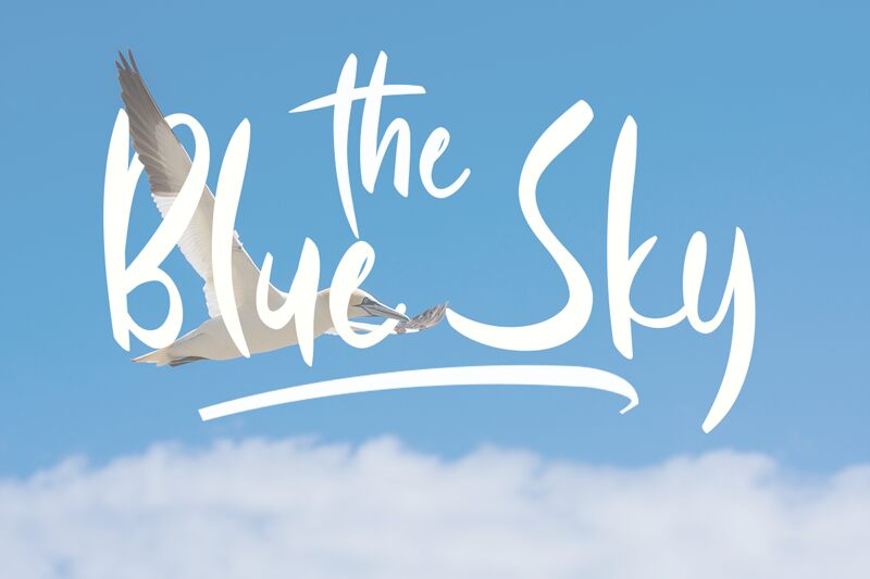 Blue Sky Schriftart