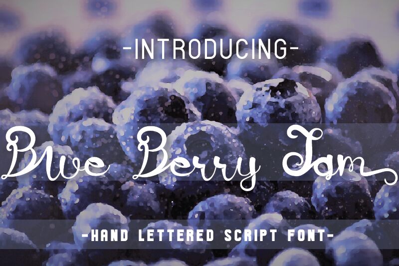 Blueberry Jam Czcionka