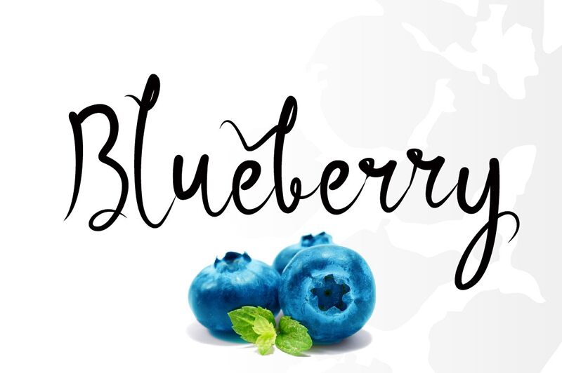 Bluebery Schriftart