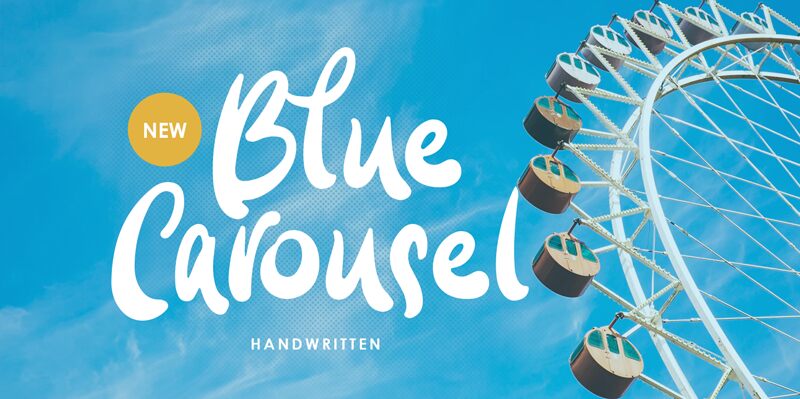 Blue Carousel Schriftart