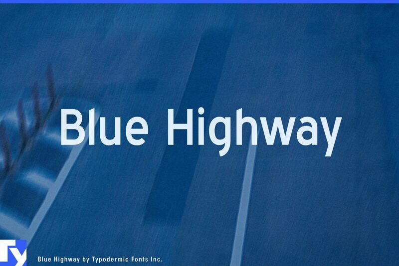 Blue Highway Schriftart