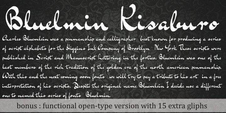 Bluelmin Kisaburo Schriftart