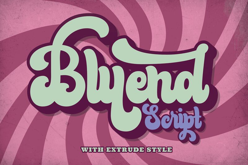 Bluend الخط