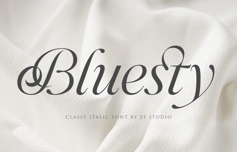 Bluesty Schriftart
