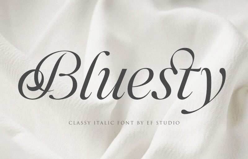 Bluesty Schriftart