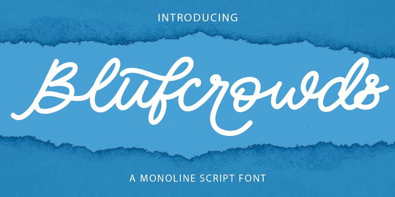 Blufcrowds Druh písma