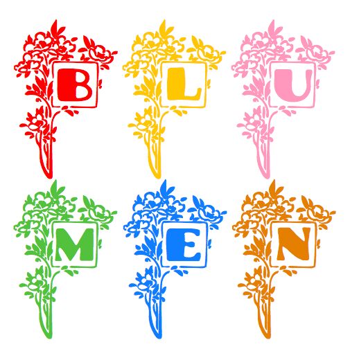 Blumenstrauss Schriftart