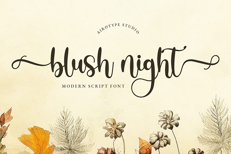 Blush Night Schriftart