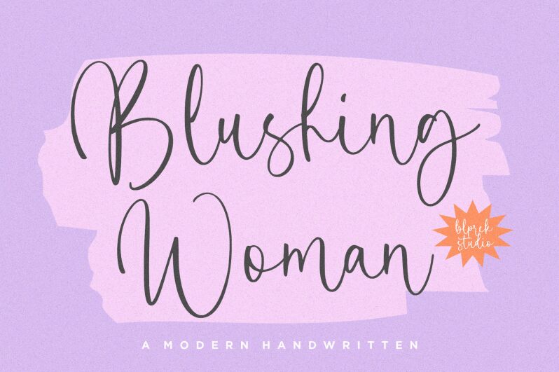 Blushing Woman Druh písma
