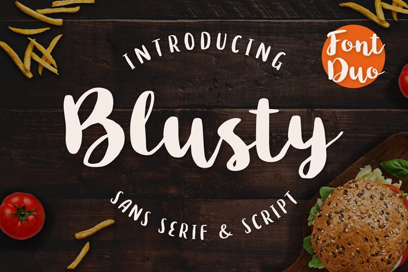 Blusty Script Czcionka