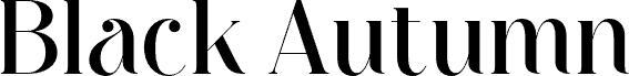 Black Autumn Regular font