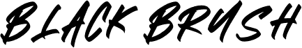 BLACK BRUSH Italic