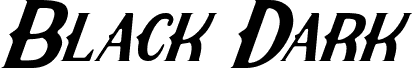 Black Dark Italic