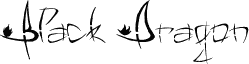 Preview of the Black Dragon font