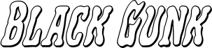 معاينة خط Black Gunk 3D Italic