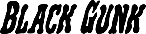 معاينة خط Black Gunk Bold Italic