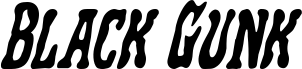 معاينة خط Black Gunk Italic