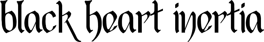 Black Heart Inertia font