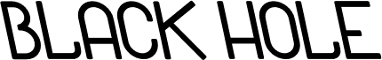 Black Hole Back Italic