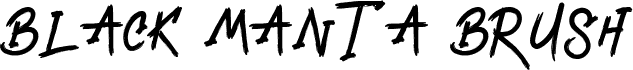Black Manta Brush- Personal Use
