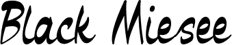 Vorschau der Schriftart Black Miesee