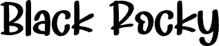Black Rocky - Personal Use шрифт