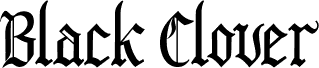 BlackCloverFont