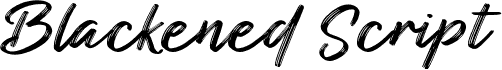Blackened Script Demo
