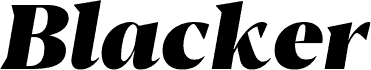 Blacker Display Heavy Italic
