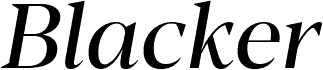 Blacker Display Italic