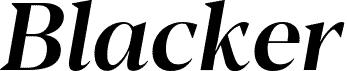 Blacker Display Medium Italic