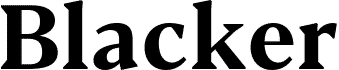 Blacker Text Bold